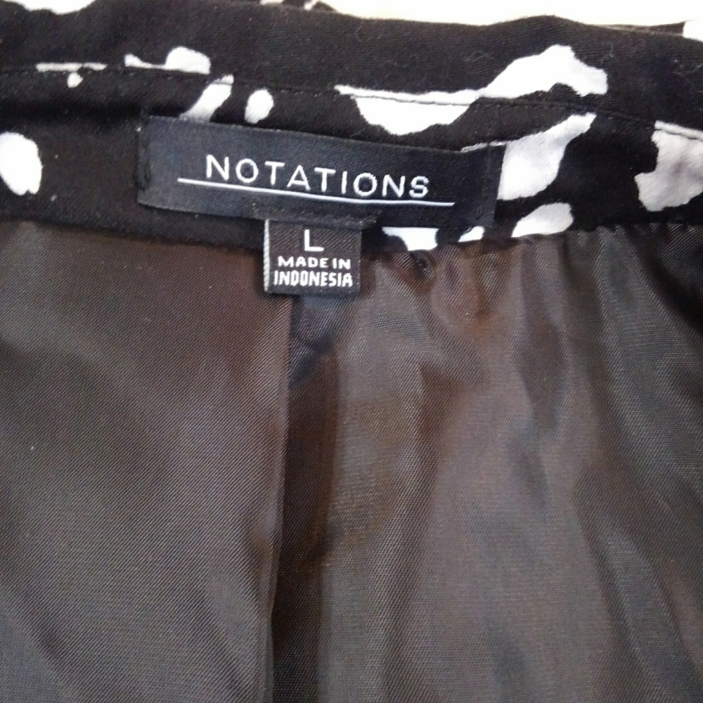 Notations Crop Blazer Jacket - Picture 5 of 6